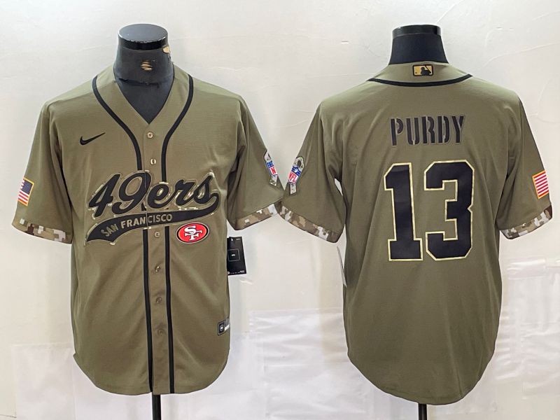 Men San Francisco 49ers #13 Purdy green Nike 2024 Co Branding Game NFL Jersey style 1